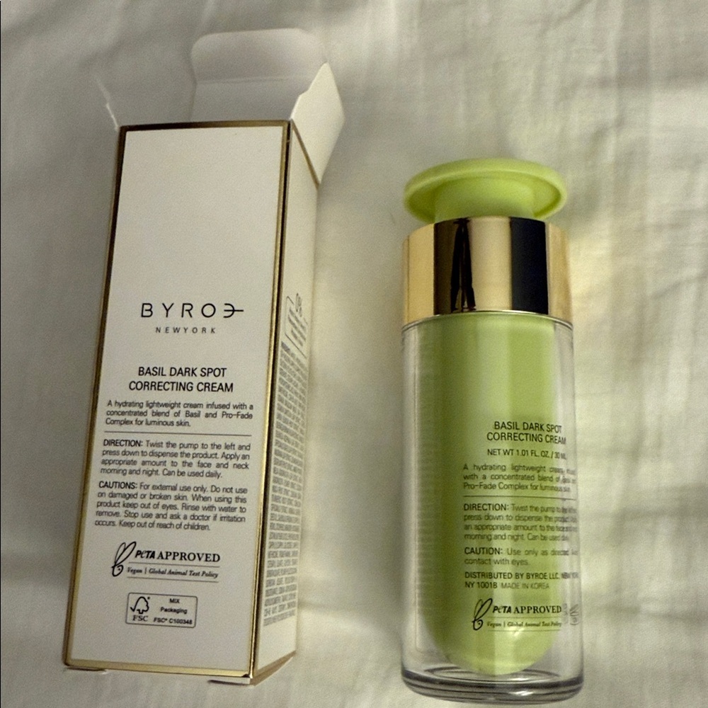 Byroe New York basil dark spot cream new in box never used - Picture 8 of 8